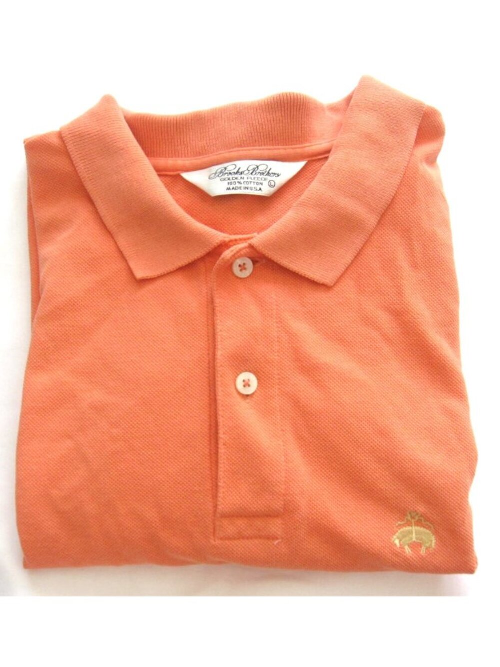 Vintage 90s Brooks Brothers Golden Fleece Polo Shirt Sz L (Made in USA) M366